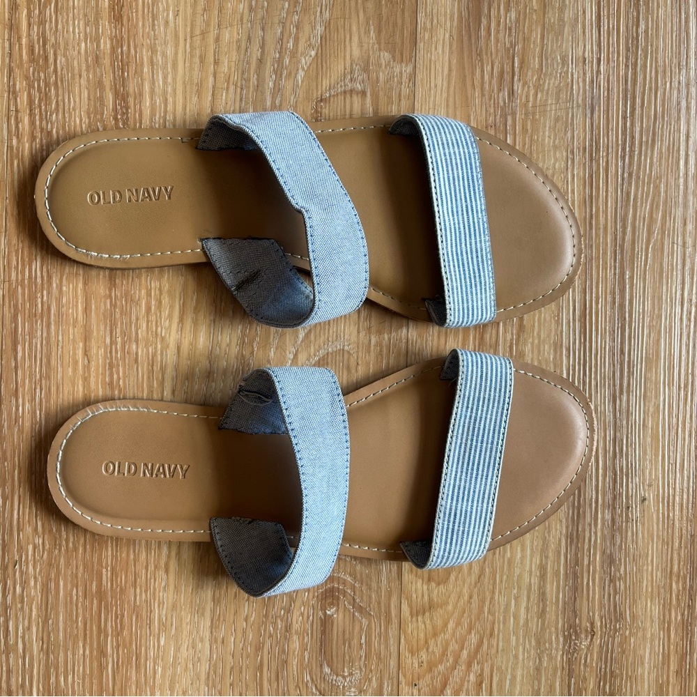 Old Navy Blue and Brown Sandals